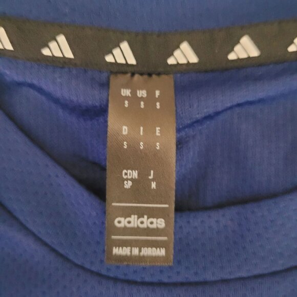 Adidas Aeroready Designed for Movement Tee Mens Size S Blue Short Sleeve NWT - Picture 3 of 8